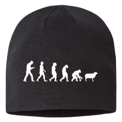 Conspiracy Theorist Human Evolution Wake Up Sheeple Sheep Sustainable Beanie