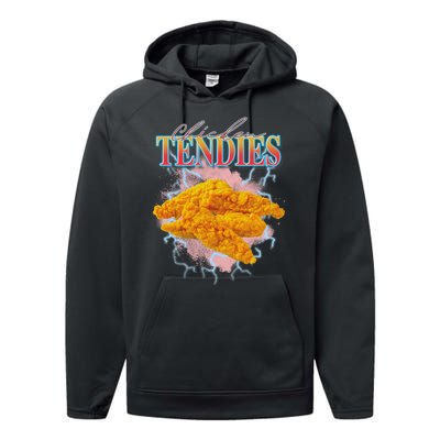 Chicken Tendies Heavy Metal W.O.R.L.D T.O.U.R Hardcore Music Performance Fleece Hoodie