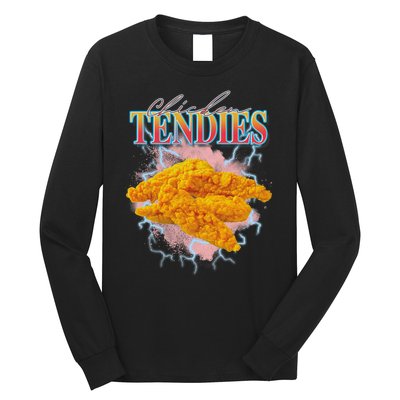 Chicken Tendies Heavy Metal W.O.R.L.D T.O.U.R Hardcore Music Long Sleeve Shirt