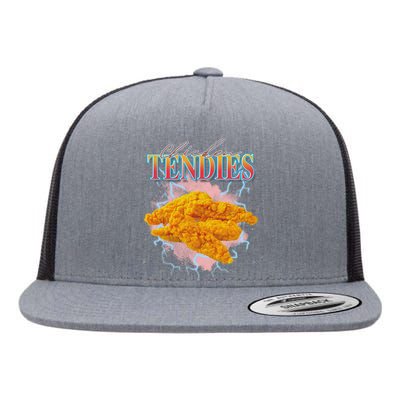 Chicken Tendies Heavy Metal W.O.R.L.D T.O.U.R Hardcore Music Flat Bill Trucker Hat