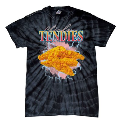 Chicken Tendies Heavy Metal W.O.R.L.D T.O.U.R Hardcore Music Tie-Dye T-Shirt