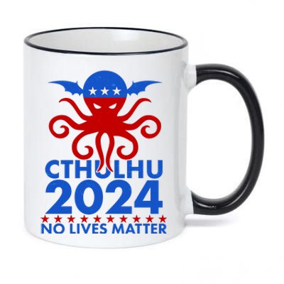 CTHULHU 2024 Election No Lives Matter 11oz Black Color Changing Mug