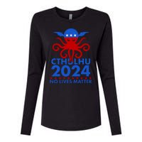 CTHULHU 2024 Election No Lives Matter Womens Cotton Relaxed Long Sleeve T-Shirt