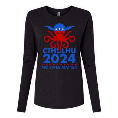 CTHULHU 2024 Election No Lives Matter Womens Cotton Relaxed Long Sleeve T-Shirt