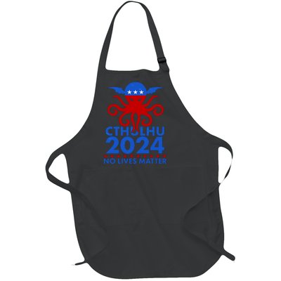 CTHULHU 2024 Election No Lives Matter Full-Length Apron With Pockets