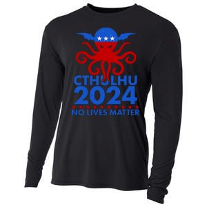 CTHULHU 2024 Election No Lives Matter Cooling Performance Long Sleeve Crew