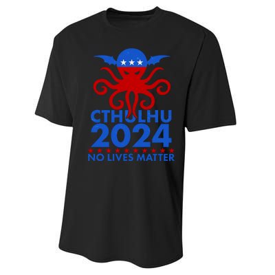 CTHULHU 2024 Election No Lives Matter Performance Sprint T-Shirt