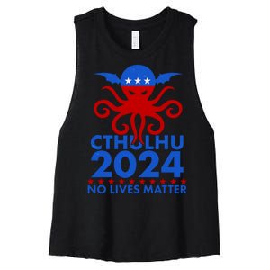 CTHULHU 2024 Election No Lives Matter Women's Racerback Cropped Tank