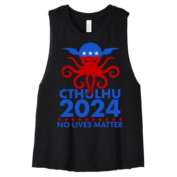 CTHULHU 2024 Election No Lives Matter Women's Racerback Cropped Tank