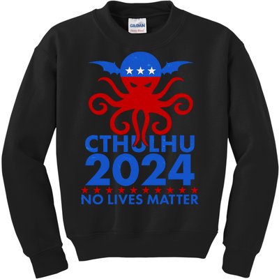 CTHULHU 2024 Election No Lives Matter Kids Sweatshirt