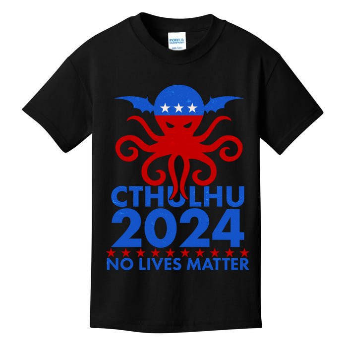 CTHULHU 2024 Election No Lives Matter Kids T-Shirt