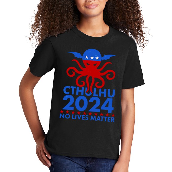 CTHULHU 2024 Election No Lives Matter Kids T-Shirt