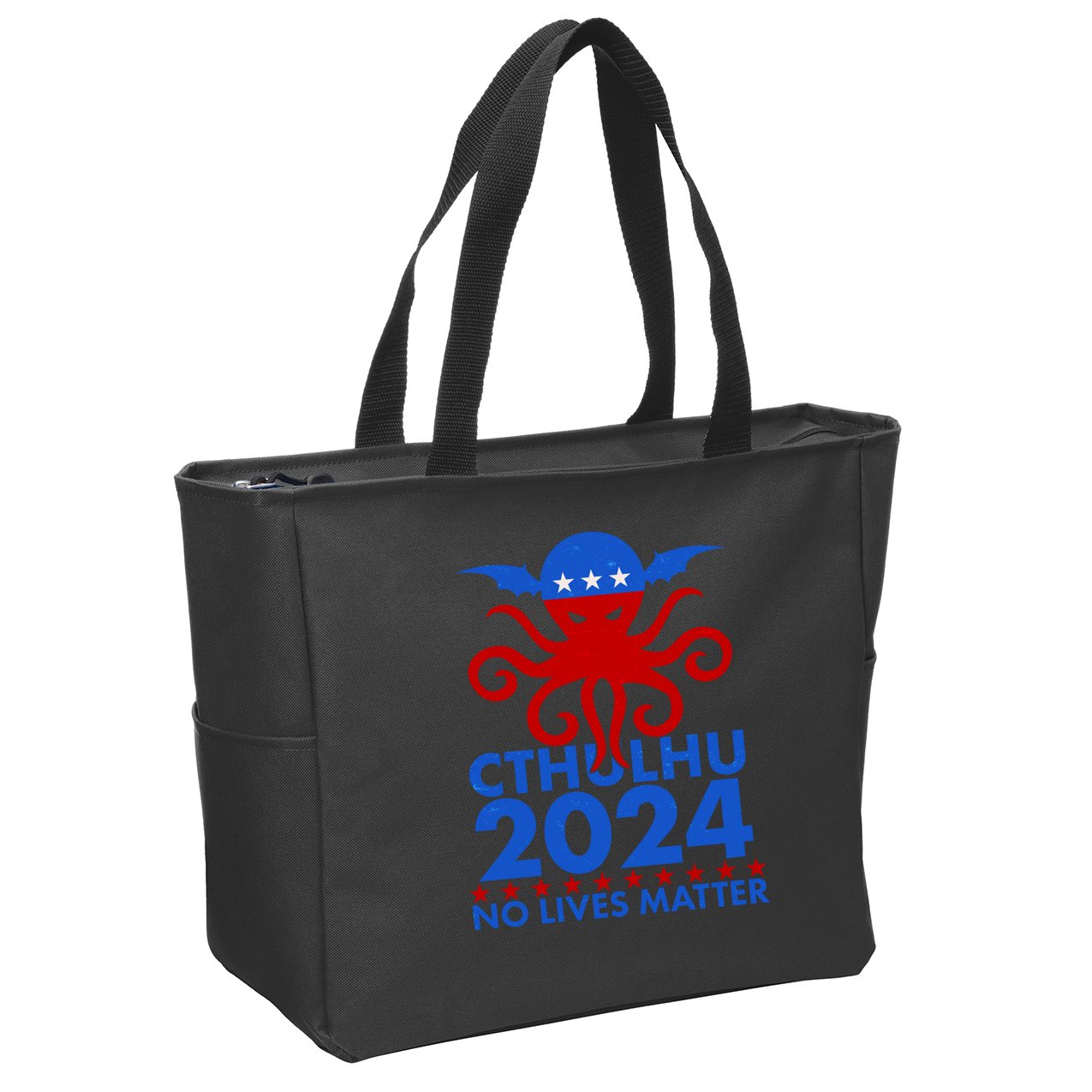 CTHULHU 2024 Election No Lives Matter Zip Tote Bag