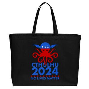 CTHULHU 2024 Election No Lives Matter Cotton Canvas Jumbo Tote