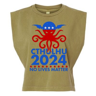 CTHULHU 2024 Election No Lives Matter Garment-Dyed Women's Muscle Tee