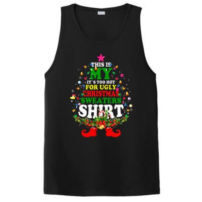 Christmas This Is My It's Too Hot For Ugly Xmas Sweaters PosiCharge Competitor Tank