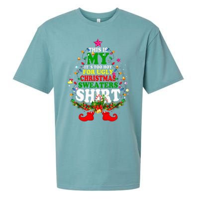 Christmas This Is My It's Too Hot For Ugly Xmas Sweaters Sueded Cloud Jersey T-Shirt