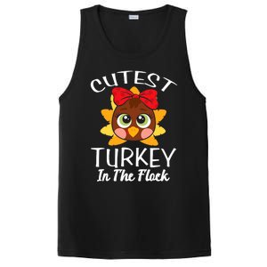 Cutest Turkey In The Flock Thanksgiving PosiCharge Competitor Tank