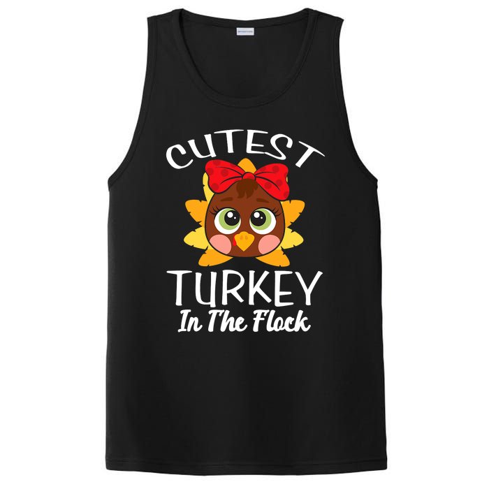 Cutest Turkey In The Flock Thanksgiving PosiCharge Competitor Tank