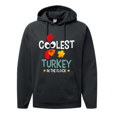 Coolest Turkey In The Flock Performance Fleece Hoodie