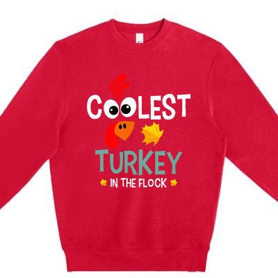 Coolest Turkey In The Flock Premium Crewneck Sweatshirt