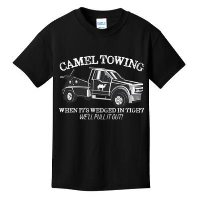 Camel Towing Inappropriate Humor Adult Humor Camel Towing Kids T-Shirt
