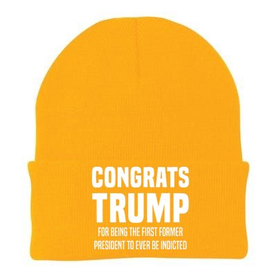 Congrats Trump Indicted Knit Cap Winter Beanie