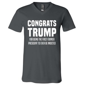 Congrats Trump Indicted V-Neck T-Shirt