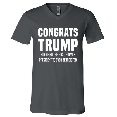 Congrats Trump Indicted V-Neck T-Shirt