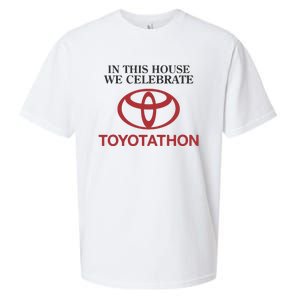 Celebrate Toyotathon In This House We Celebrate Toyotathon Sueded Cloud Jersey T-Shirt