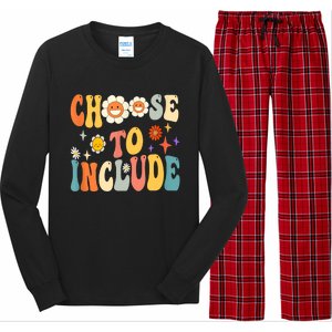 Choose To Include Special Education Teacher Autism Awareness Long Sleeve Pajama Set