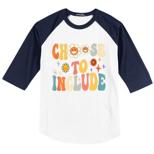 Choose To Include Special Education Teacher Autism Awareness Baseball Sleeve Shirt