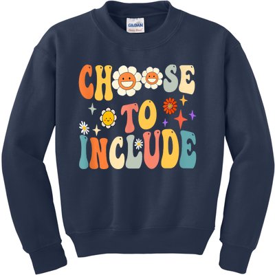 Choose To Include Special Education Teacher Autism Awareness Kids Sweatshirt