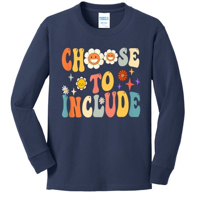 Choose To Include Special Education Teacher Autism Awareness Kids Long Sleeve Shirt