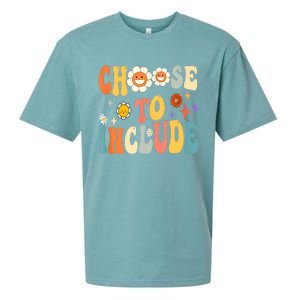 Choose To Include Special Education Teacher Autism Awareness Sueded Cloud Jersey T-Shirt