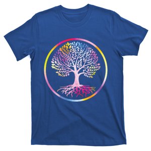 Colorful Tree Inspiration Yoga Graphic Gift T-Shirt