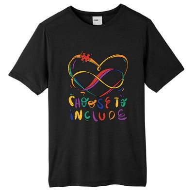 Choose To Include Autism Awareness Teacher Special Tall Fusion ChromaSoft Performance T-Shirt