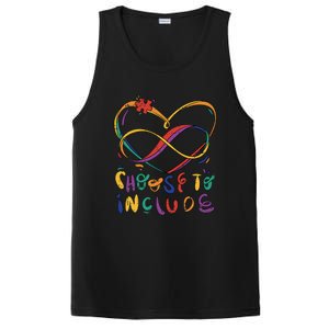 Choose To Include Autism Awareness Teacher Special PosiCharge Competitor Tank