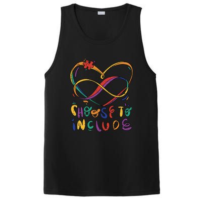 Choose To Include Autism Awareness Teacher Special PosiCharge Competitor Tank