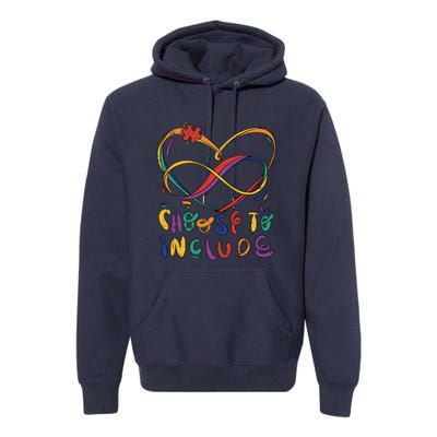 Choose To Include Autism Awareness Teacher Special Premium Hoodie