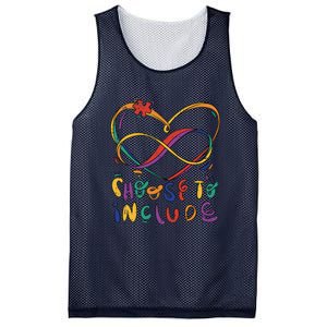 Choose To Include Autism Awareness Teacher Special Mesh Reversible Basketball Jersey Tank