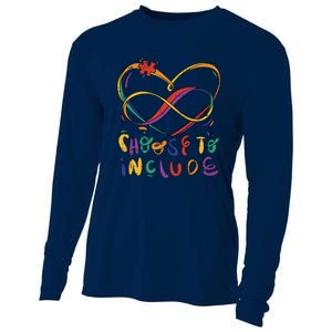 Choose To Include Autism Awareness Teacher Special Cooling Performance Long Sleeve Crew