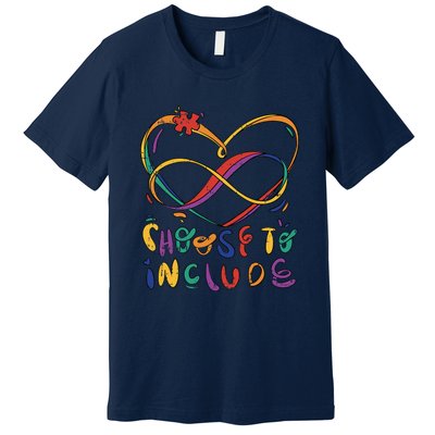 Choose To Include Autism Awareness Teacher Special Premium T-Shirt