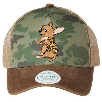 Chihuahua Tattoo I Love Mom Legacy Tie Dye Trucker Hat
