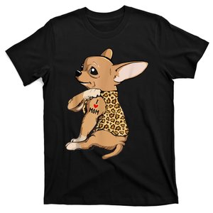 Chihuahua Tattoo I Love Mom T-Shirt