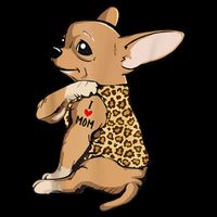 Chihuahua Tattoo I Love Mom 16 in Basic Backpack