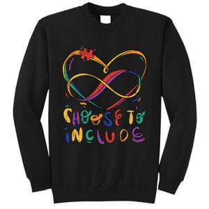 Choose To Include Autism Awareness Teacher Special Education Sweatshirt