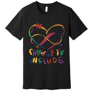 Choose To Include Autism Awareness Teacher Special Education Premium T-Shirt