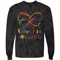 Choose To Include Autism Awareness Teacher Special Education Tie-Dye Long Sleeve Shirt