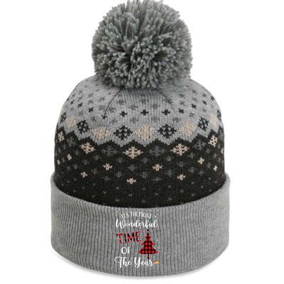 Christmas Trees ItS The Most Wonderful Time Of The Year Meaningful Gift The Baniff Cuffed Pom Beanie